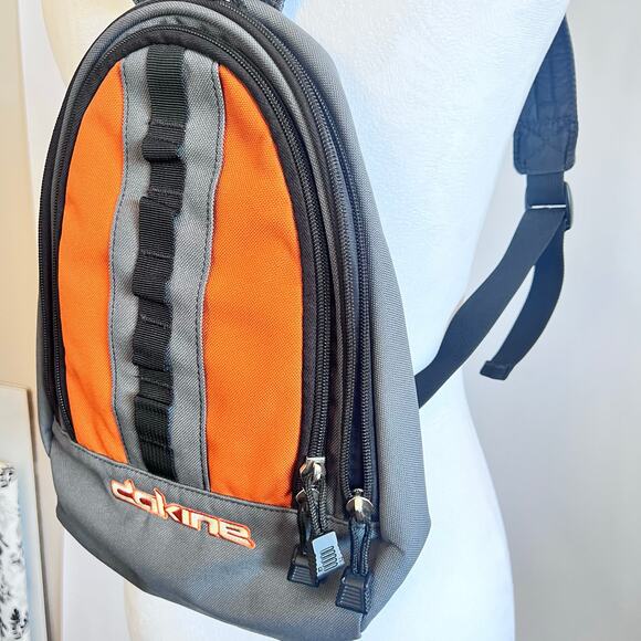 Dakine Cosmo 6.5L Backpack 100% Recycled Polyester Small Storage Orange  & Gray - Picture 2 of 14